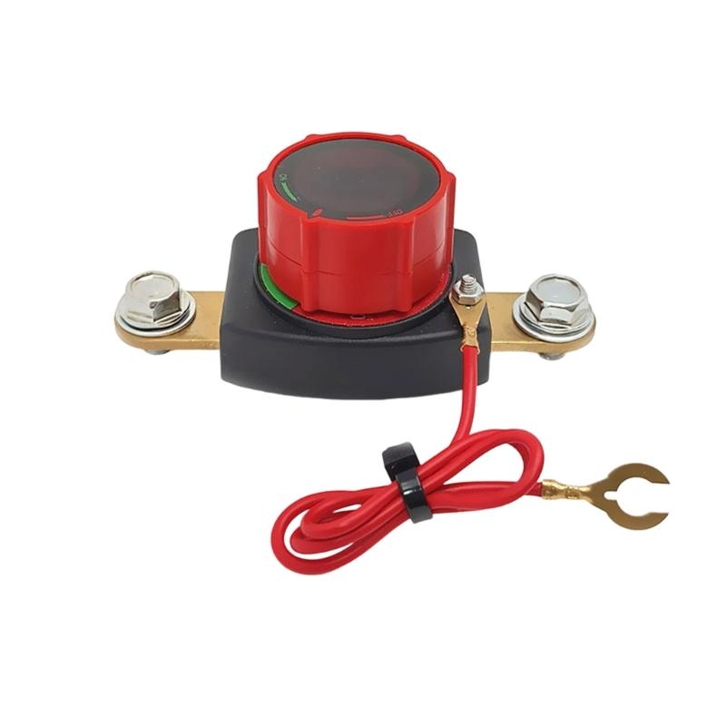 

Main Power Switches Featuring Voltage Meter Brass Connectors Safety Cut Off Function Simple Operation For Motorcycles And Cars