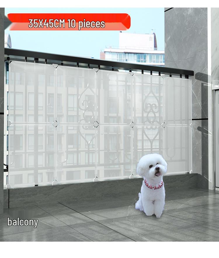 Balcony Privacy & Safety Screen: Rainproof, Dustproof, Pet-Protective Enclosed Railing