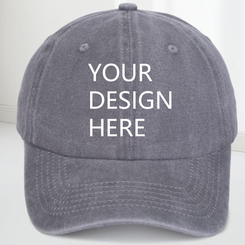 Individuelle Logo Retro Baseballkappe für Männer und Frauen DIY05 Design Buchstabe Hut Personalisierbare Kappe Grafikdruck Großhandel