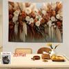 2D Warm Tone Boho Floral Backdrop, Photography Background for Engagement Parties & Autumn Themed Shoots