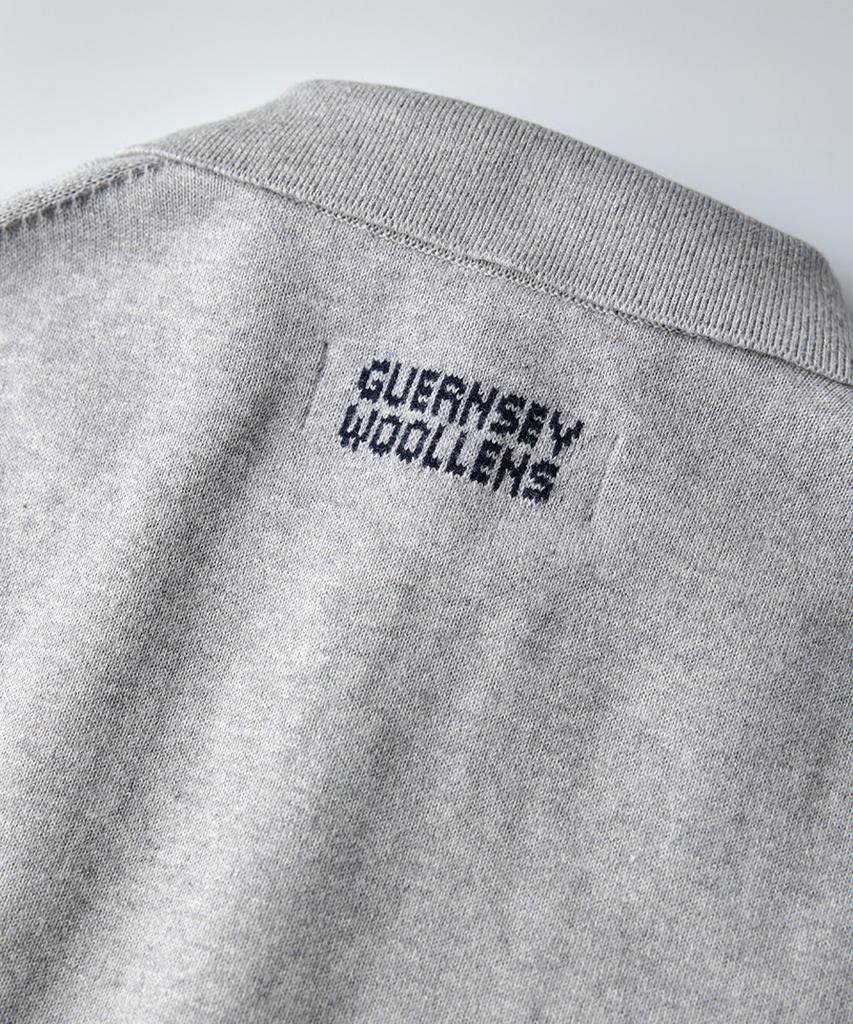 Geonjiulleunseu Cashmere Blend Pocket Collar Knit - Melange Grey