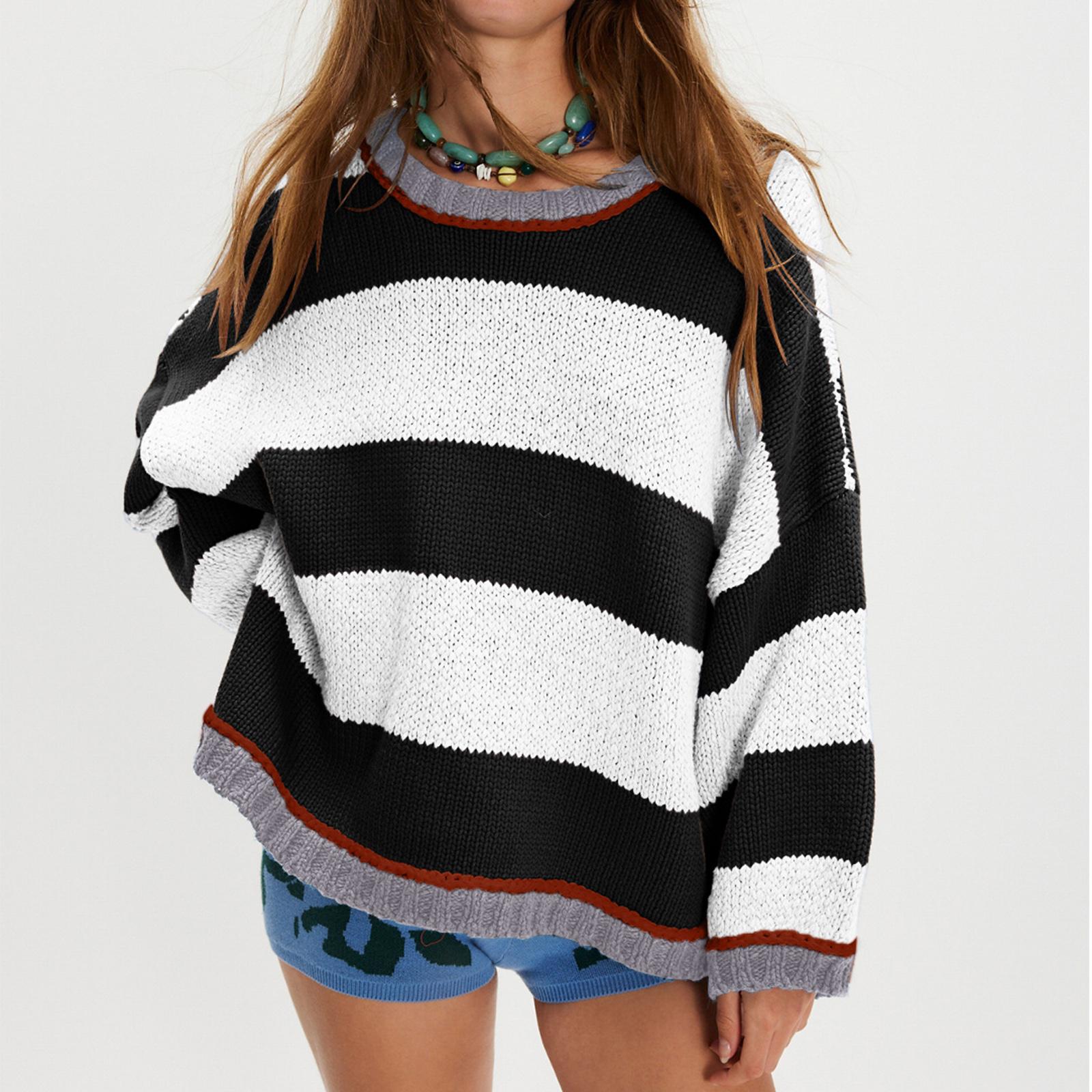 

Женский модный свитер с длинным рукавом M белый