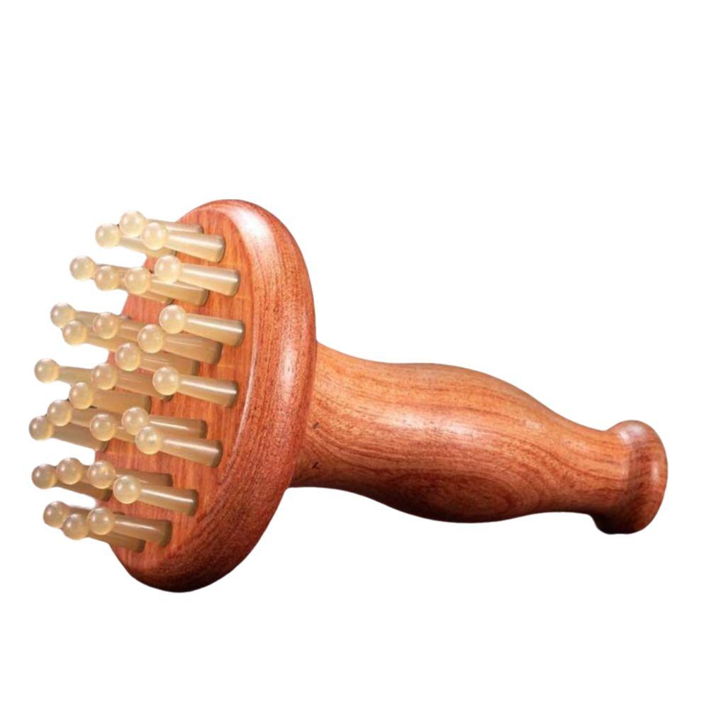 29 Teeth Gua Sha Massage Tool Wood Grain Wood Meridian Brush Meridian Massager  Body Meridian