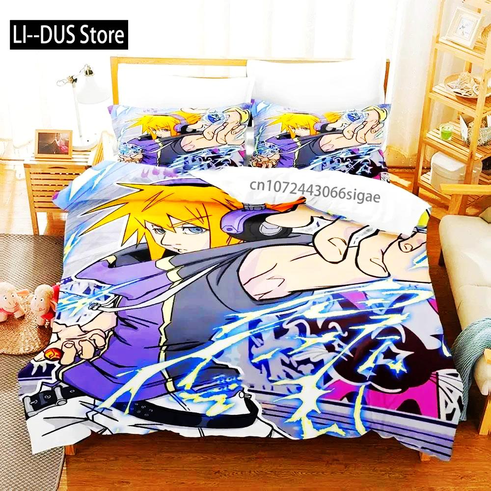 Anime The World Ends With You Neku Sakuraba Bedding Set Duvet Cover Bed Set Quilt Cover Pillowcase Comforter King Queen Size