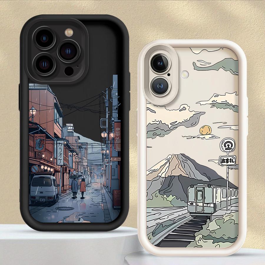 Case for iPhone 17 Pro Max 16 11 14 13 Air 15 Plus 17e 12 Pro Phone Cover Anime Town