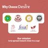 Desire Instant Premix Masala Tea Powder Low Sugar for both Manual and Vending machines | Infused with Cardamom, Ginger, Clove, Cinnamon, Nu