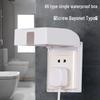 Typ 86 Regensichere Spritzwassergeschützte Steckdosendose mit Schutzdeckel für Badezimmer, Toilette, Außenbereich