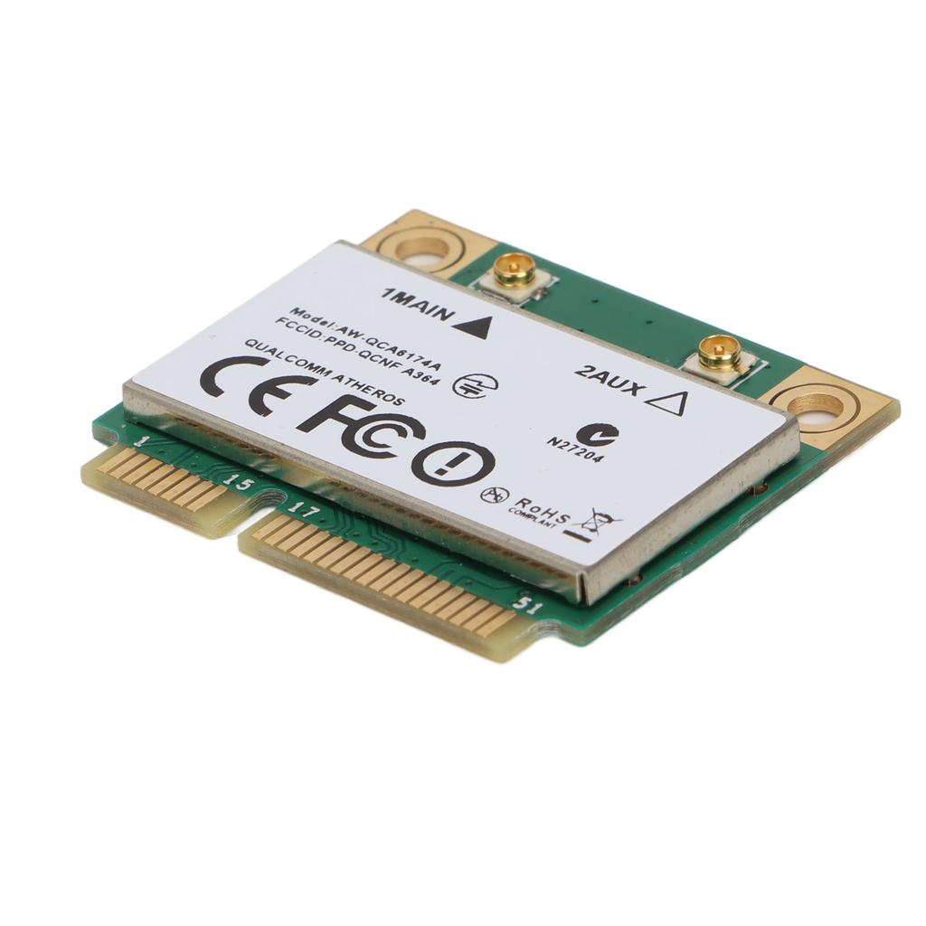 WiFi Card 1200Mbps 2.4G 5G Dual Band 802.11 A B G N Ac Mini Wireless Pcie Network Card with Screws for Windows 7 8 10