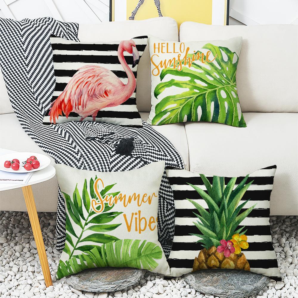 New Tropical Plant Pineapple Cushion Linen Pillow Nordic Fresh Living Room Sofa Pillow
