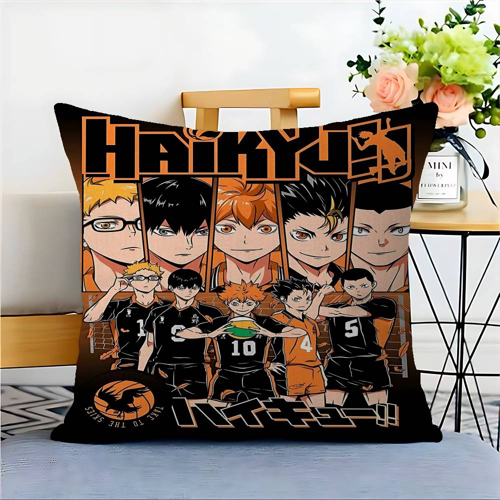 Haikyuu Japan Anime Pillowcase Toon Gift Cushion Cover Bedroom Home Sofa Chair Seat Decor Pillow Case