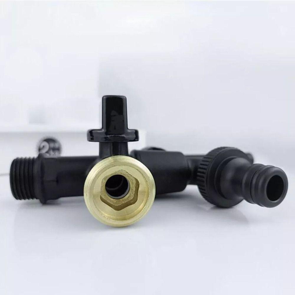 Frostskydd Frostskydd Kranar Svart Tvättmaskinskranar Mässing Trädgårdsslangkran Trädgård