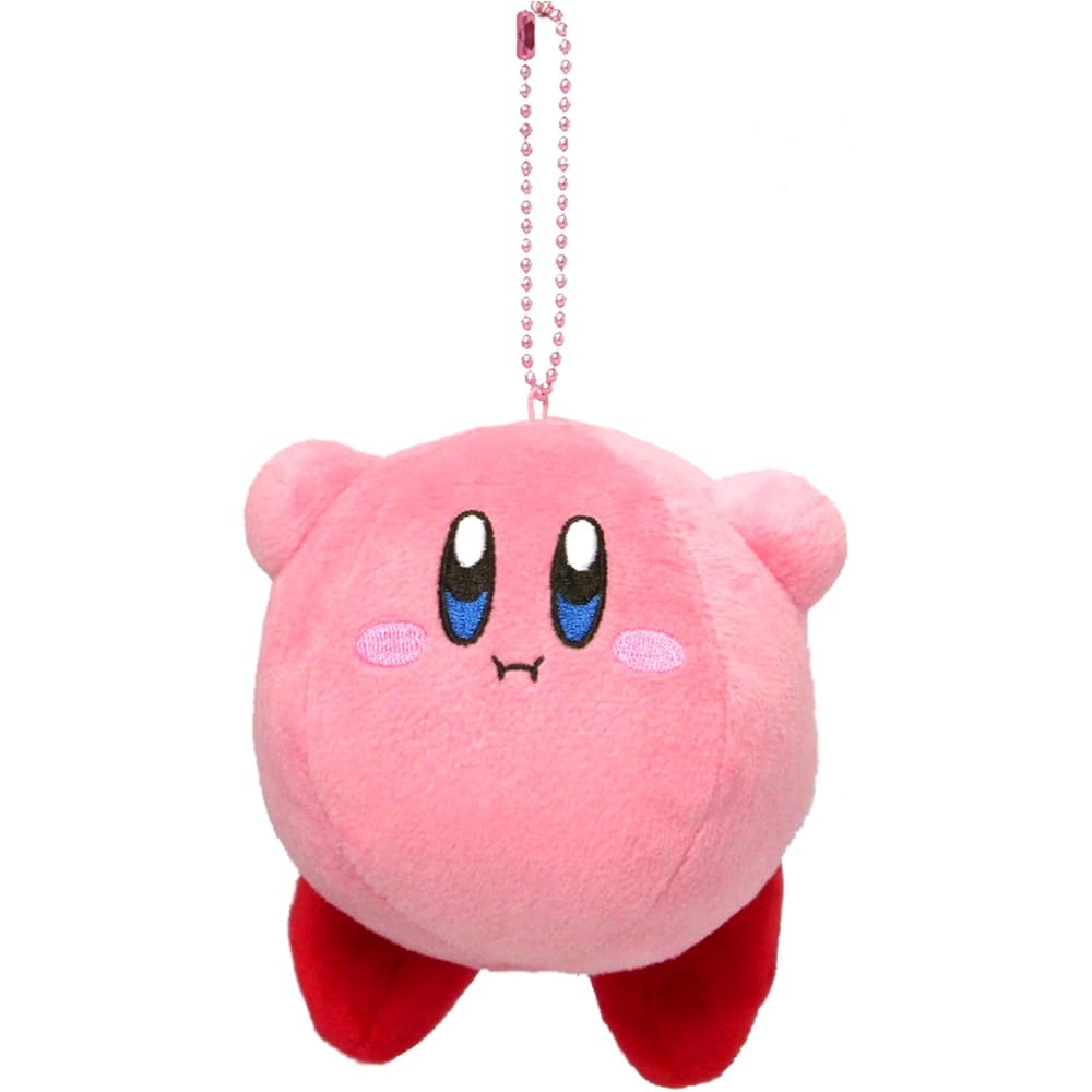 Sanei Boeki Kirby All Star Collection Hovering Plush Toy 10cm x 10.5cm x 8.5cm Soft Mascot KPM04