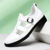 Fashion Stylish Casual Leather Sandals Outdoor Men Summer Flats Breathable Slippers Non-slip Comfortable Beach Shoes Light Roma Footwear