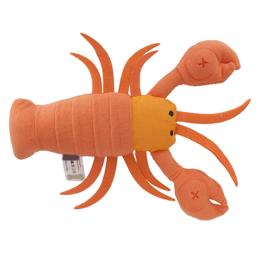 Lobster Plush Dog Toy Puzzle Training Teeth Cleaning Funny Dog Squeaky Toys for Small and Medium