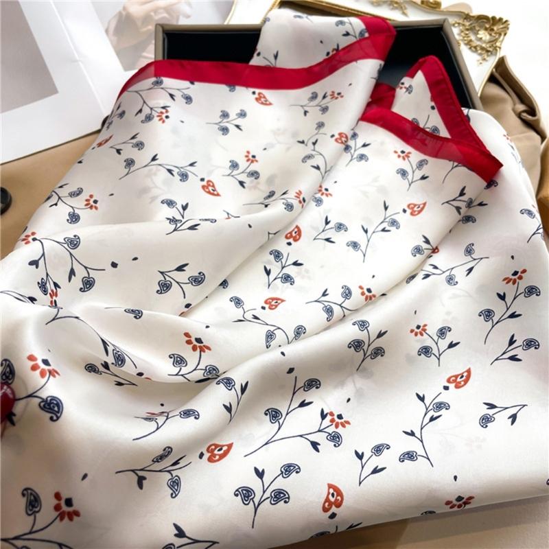 Large Scarf Silk Feeling Square for Men Women Multifunctional Head Scarf Unisex Hijab Outdoor Neck Scarves Daily Wear