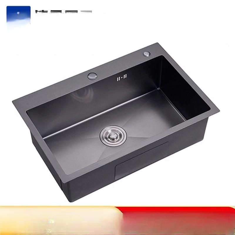 Yipan 304 Stainless Steel Wide-Edge Top-Mount Kitchen Sink