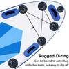 Stainless Steel D-Rings Patches Deck Rigging Rope Rings Buckle Round Rings Pad for Kayaks, Inflatable Boats, canoes