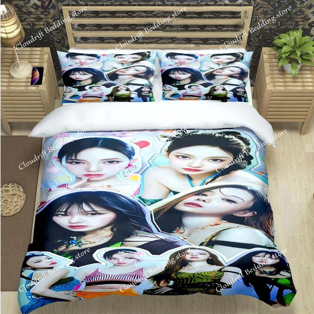 Fashion Korean Girl Group Poster Print Bedding Sets Bed Supplies Set Duvet Cover Bed Comforter Set Bedding Set Gift