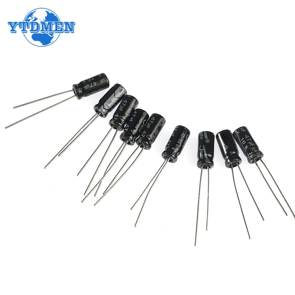 200KS Hliníkový elektrolytický kondenzátor 0,1uF-220uF 15 hodnot Sada kondenzátorů 0,1UF 0,22UF 0,47UF 1UF 4,7UF 10UF 22UF 47UF 100UF