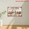 Metal Wall Art Vintage Drinks Sign Bar Kitchen Decor Funny Poster Gift