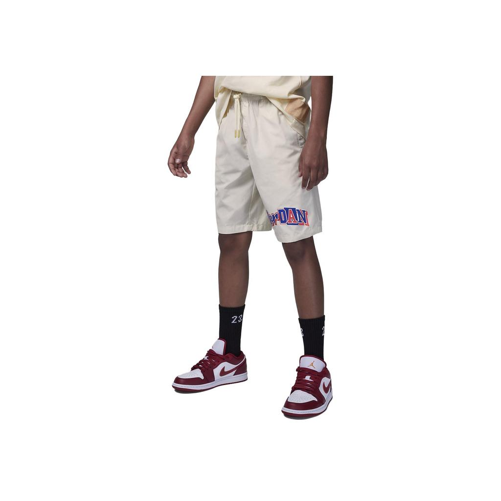 Jordan MJ Flight MVP Letter Logo Printed Woven Kids Shorts Kids Shorts Coconut-Milk FV2833-113