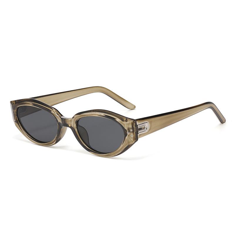 GM European and American small frame retro cat eye sunglasses for women's senior and thin hot-selling men's UV protection sun eye
