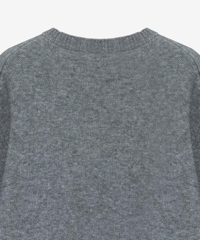 MINDBRIDGE Boucle Lettering Semi-Oversized Knit