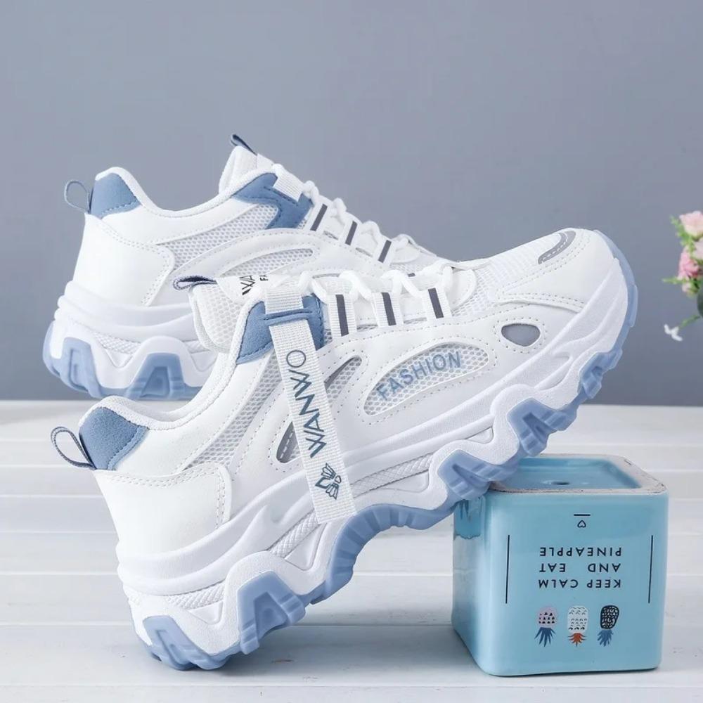 New 2024 Summer Lace Up Vulcanized Women Casual Shoes Sneakers Tennis Breathable Mesh  Women's Chunky Sneakers