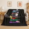 Kpop BBTS Fashion Group Stern Flanelldecke Weiche Warme Überwurfdecke für Schlafzimmer Wohnzimmer Bett Reise Camping Picknick Geschenk