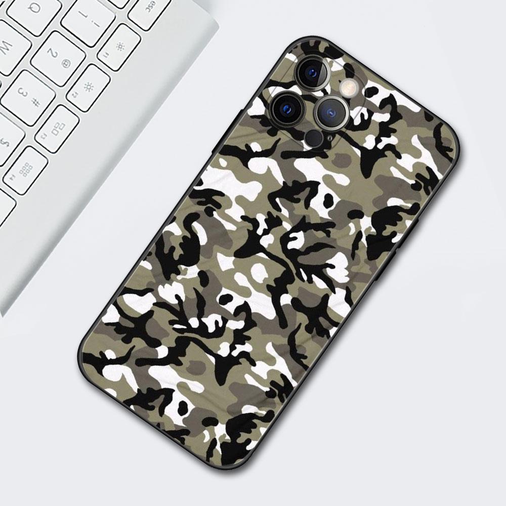Mixroom Cover Per IPhone 5/5S: Custodia In TPU Morbido Con Fantasia Mimetica Militare