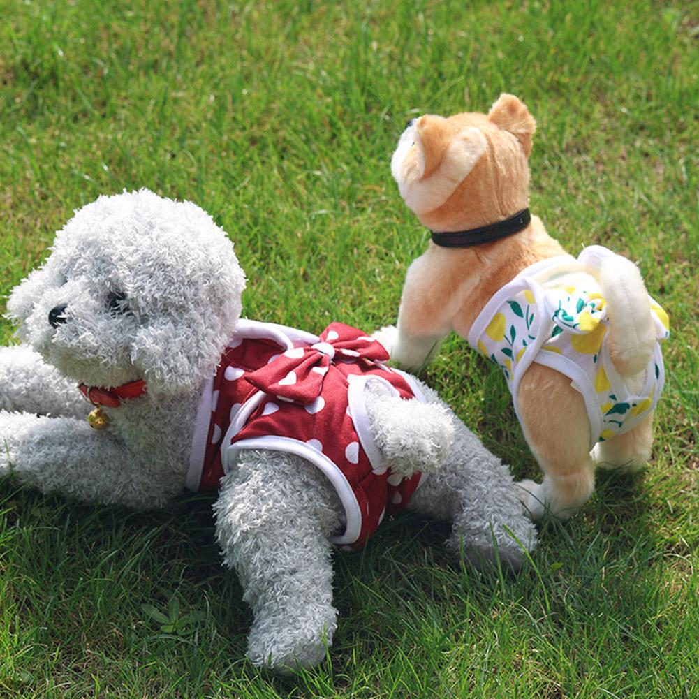 Dog Diapers Physiological Pant Puppy Panties Shorts Underwear Washable Dog Diper Panties Pet Cat Dog Physiological Safety Pants