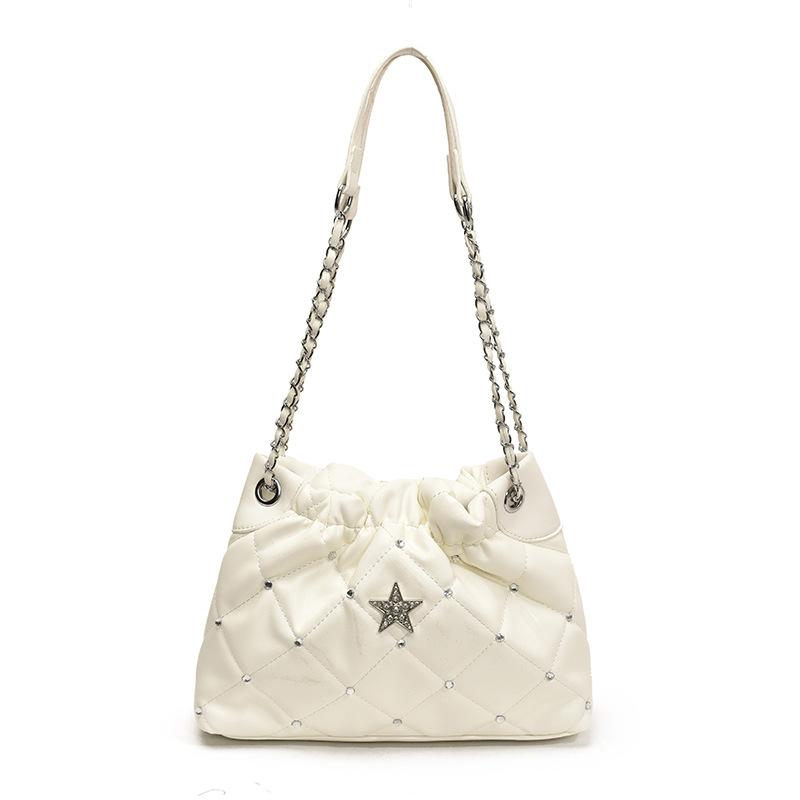 Rhombus Chain Bag Women's New Trendy Autumn Fashion Armpit Bag Versatile Messenger Bag Bag