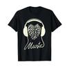 I Love Music T Shirt Homme Breathable Graphic Stylish Stretched Soft Top For Everyday Wear Sli