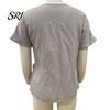 Seitenbindebluse Damen Oberteile V-Ausschnitt Kurzarm Einfarbige Bluse mit Sommer Unregelmäßiger Lockere Passform T-Shirt Tägliches Oberteil