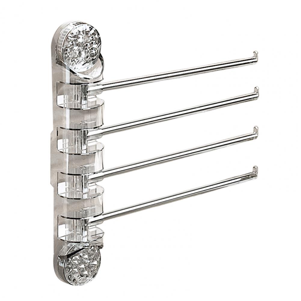 Suction Cup Towel Rack Wall-mounted Towel Rack No Drilling Rotatable Swing Arm Towel Rack with Suction Cup Design for Easy
