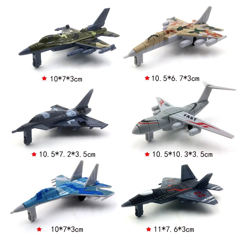 

Fighter Model 6Pcs Aircrafts Set Mini Alloy Military Airplane Toys Collection Warplane Decorations For Kids Boys Gift A2