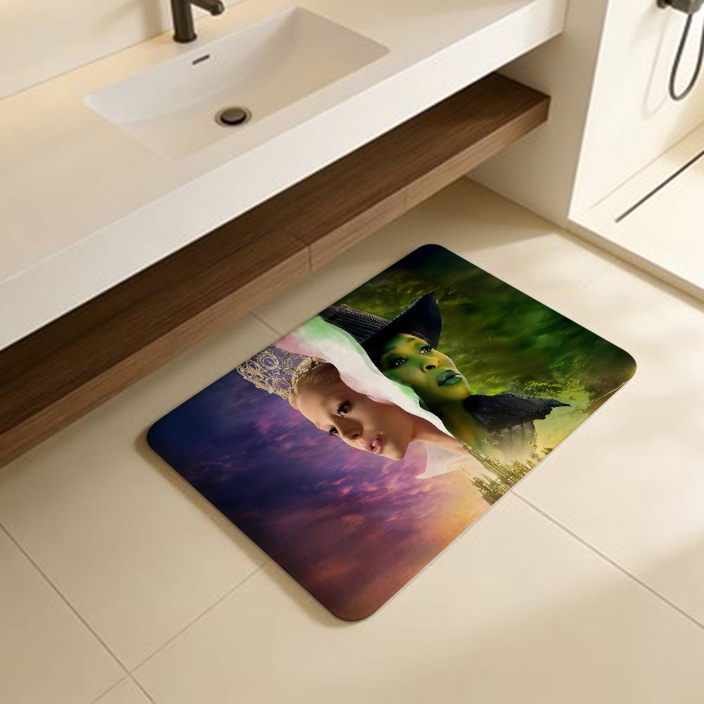 

Grande Movie W-Wicked Entrance Door Mat Washable Non-Slip Living Room Sofa Chairs Area Mat Kitchen Welcome Doormat 40x60cm