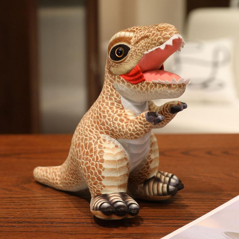 Simulation Dinosaur Plush Toy Lifelike Pterosaur Tyrannosaurus Rex Printed Fabric Posture Soft Animals Birthday Gifts for Boys
