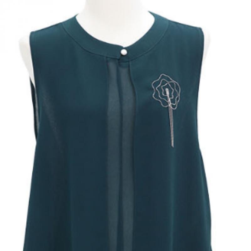 Shiz Madam Double Layer Long Vest J31692