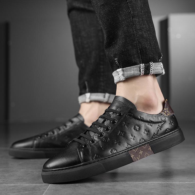 Chaussures en cuir pour hommes, chaussures décontractées pour le travail, chaussures respirantes et légères pour hommes, chaussures en cuir de style britannique pour hommes