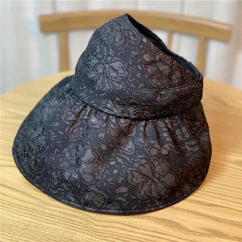 Hat Womens Sunblock Summer Casual Thin Large Brimmed Visor Hat Fisherman