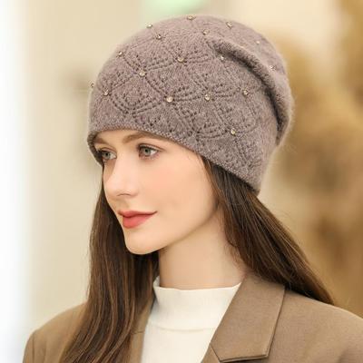 Nouvelles femmes chapeau d'hiver Streetwear casquette chaude mode décorer bonnet chapeau pour femme décontracté tricoté chapeau