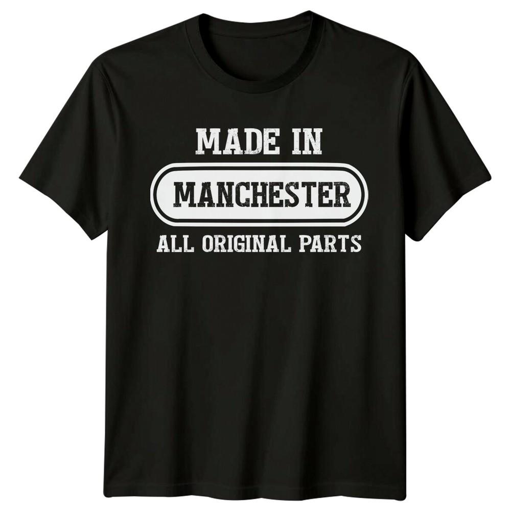 Made In Manchester All Original Parts Travel Mens TShirt Unisex T-Shirt L