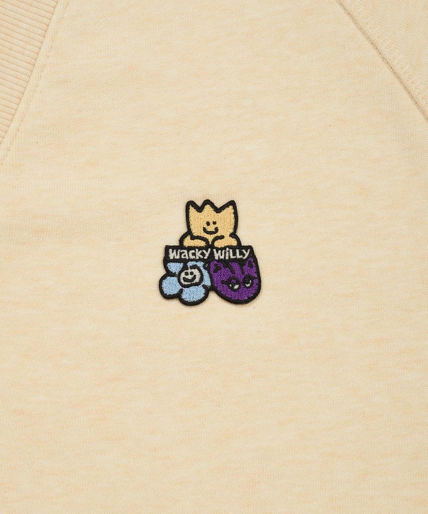 Wacky Willy V-Neck Cardigan Yellow