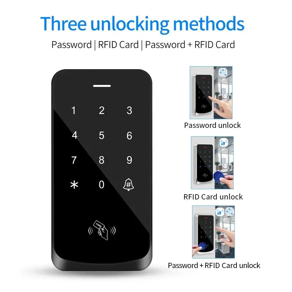 Door Lock Access Control Card Reader IP67 Waterproof RFID 125KHz Control Keyboard Touch Screen Access Controller Smart Electronic