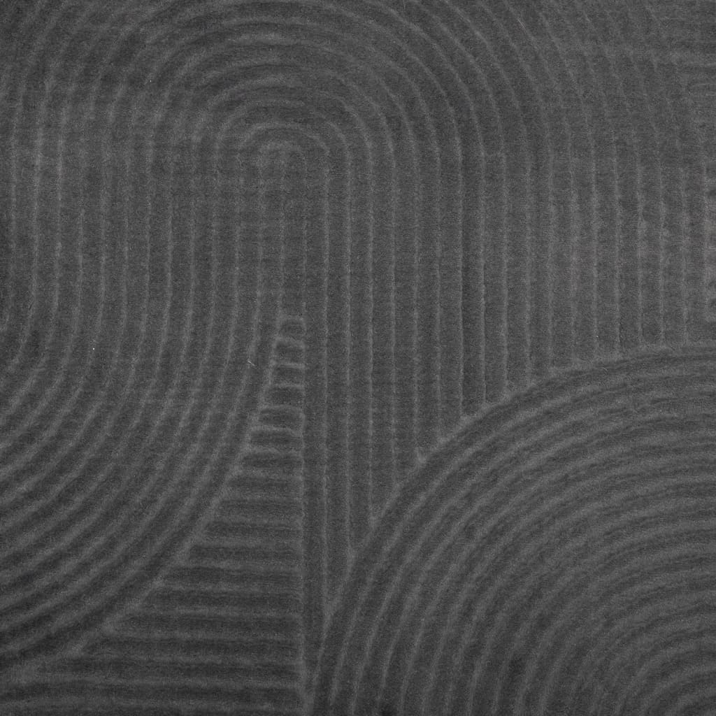 IZA Short Pile Rug Scandinavian Style Anthracite 120 X 170 Cm