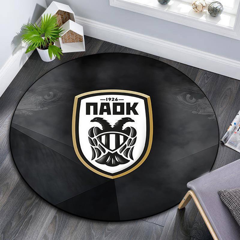PAOK Round Area Rug,Carpet Rug for Living Room Bedroom Sofa Playroom Decor,Non-slip Floor Mat