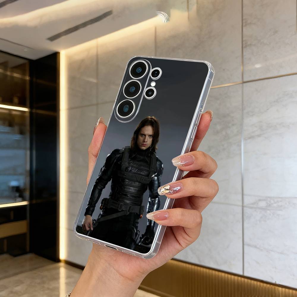 B-Bucky- Barnes  Winter -S-Soldier Phone Case For Samsung S25,S24,S21,S22,S23,S30,Ultra,S20,Plus,Fe,Lite Transparent Cover