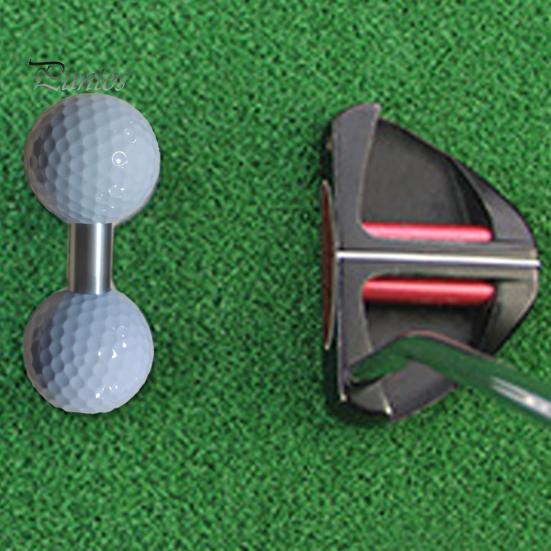 Golf Dual Ball Training Aid Practice Double with Tube Balance Putting Trainer Improvement Tool Accessories Men Dad Husband Gift Durable Accessory