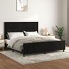 VidaXL Bed Frame with Headboard Black 180x200 Cm Velvet3125771